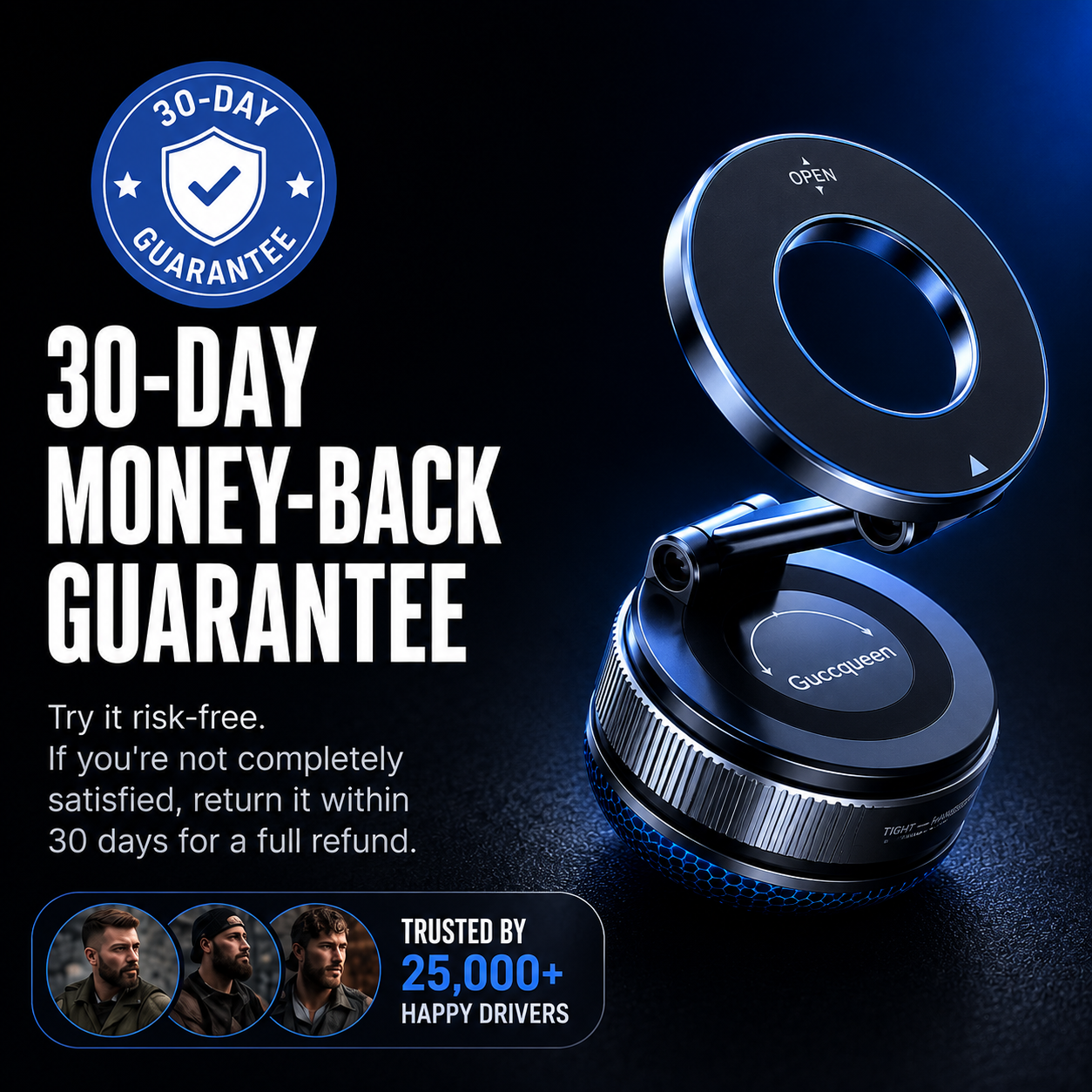 Foldable Magnetic Car Phone Holder